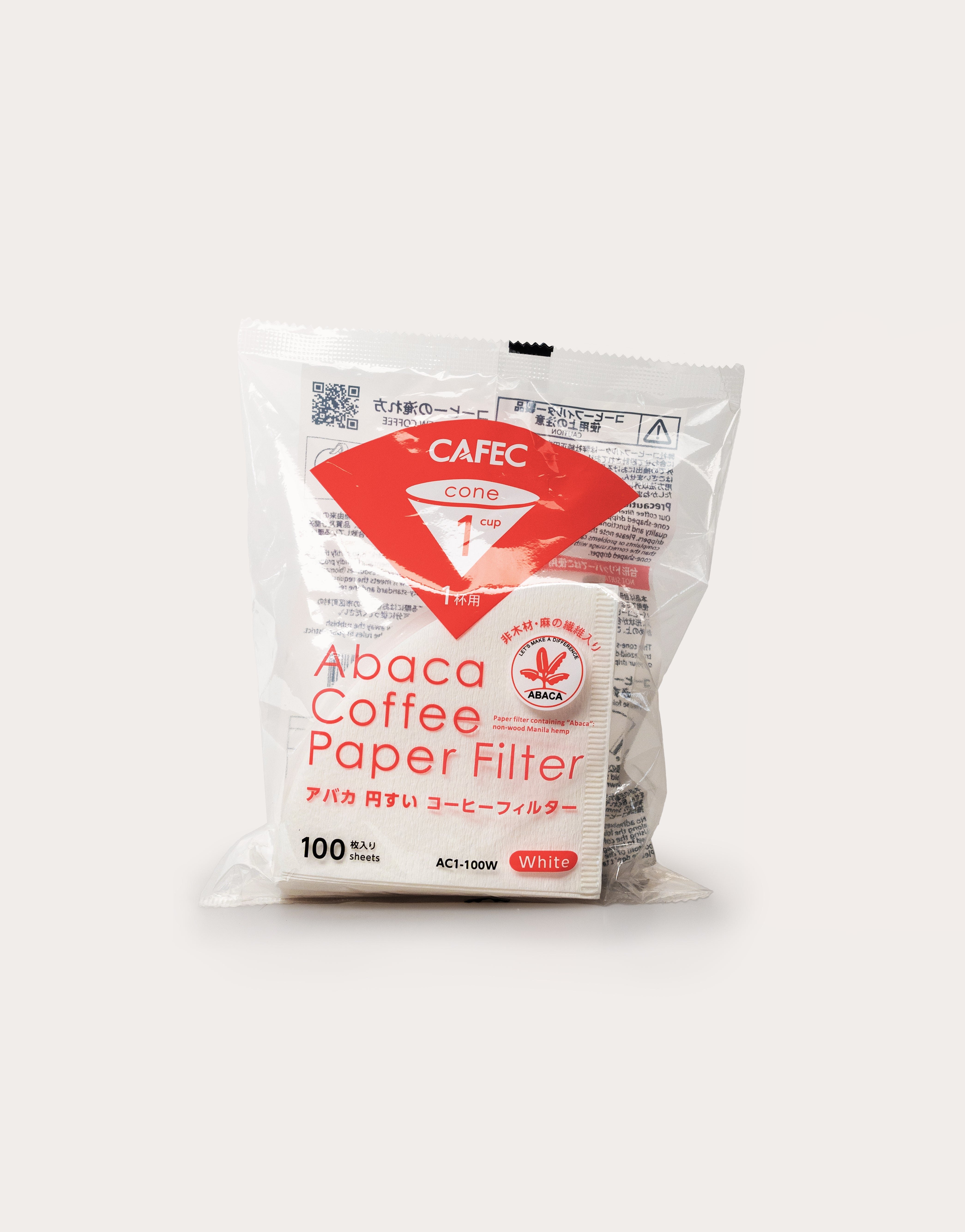 Cafec Abaca Cone Shaped Filter Paper
